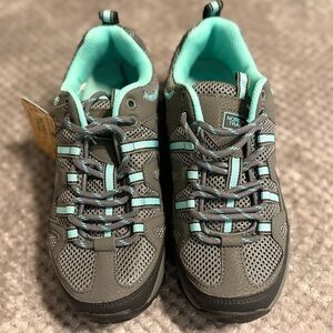 Nord Trail Charcoal and Aqua Sneakers NWT